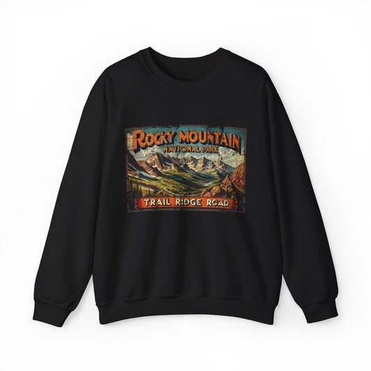 Rocky Mountain - Trail Ridge Road - Crewneck Sweatshirt