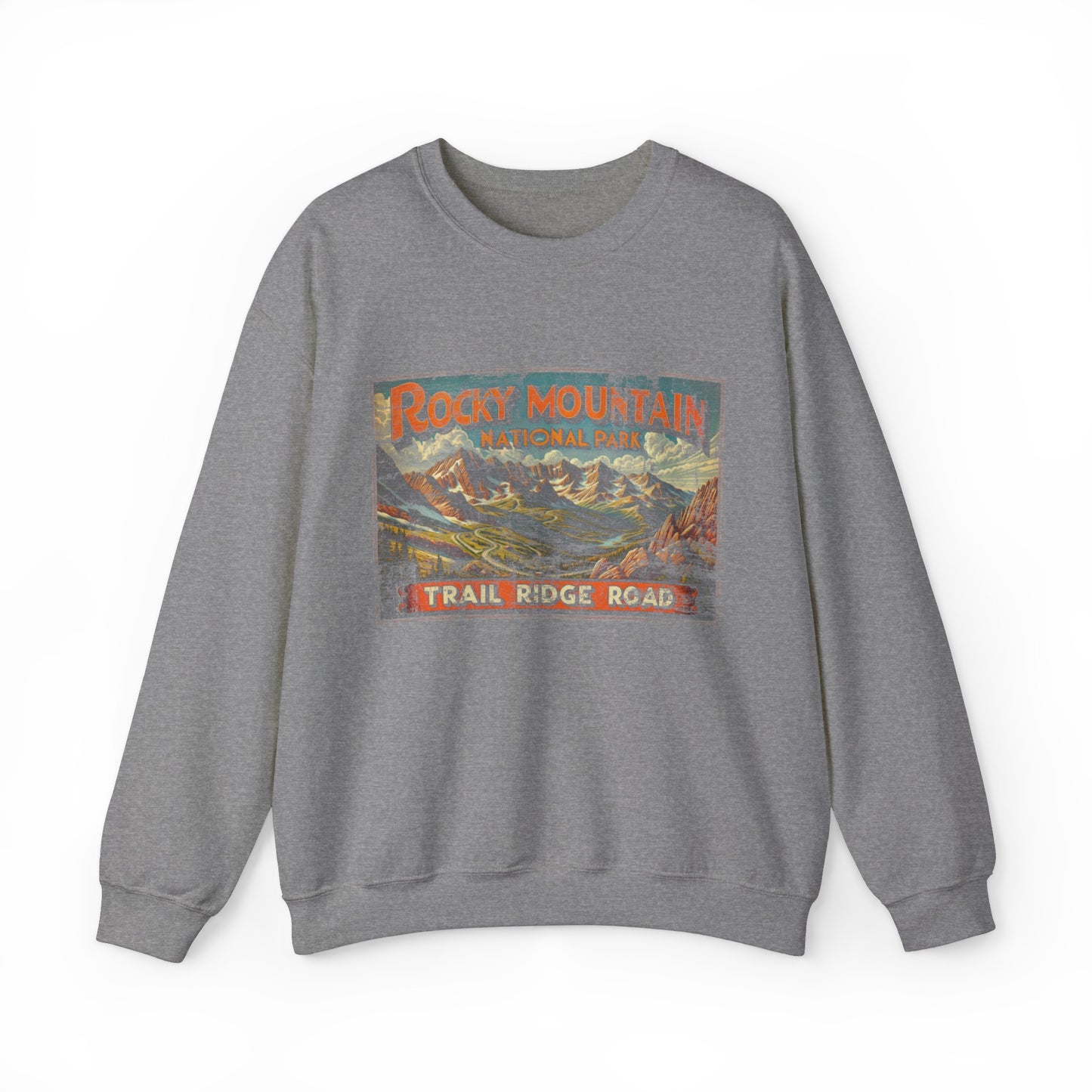 Rocky Mountain - Trail Ridge Road - Crewneck Sweatshirt