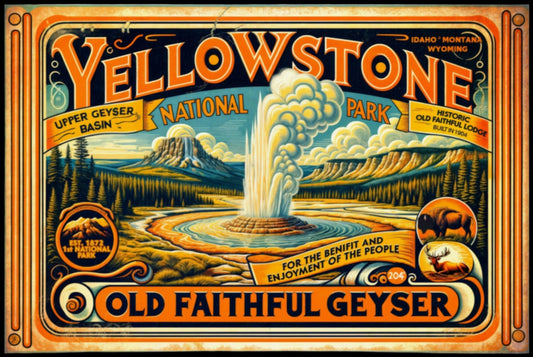 Yellowstone - Old Faithful Geyser - National Park