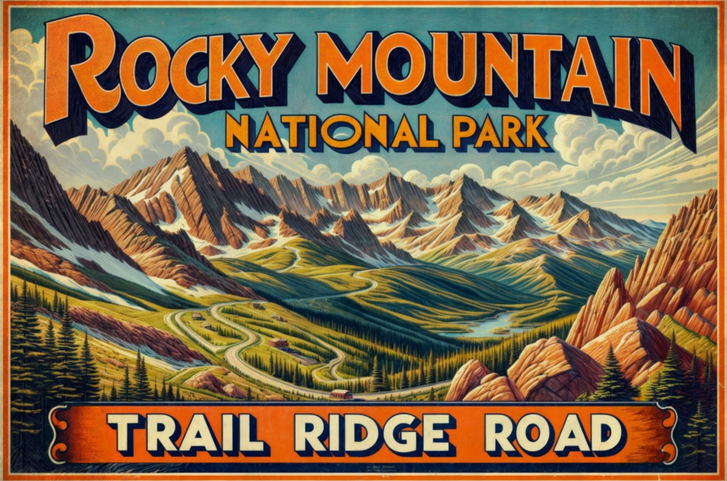 Rocky Mountain - Trail Ridge Road -  National Park